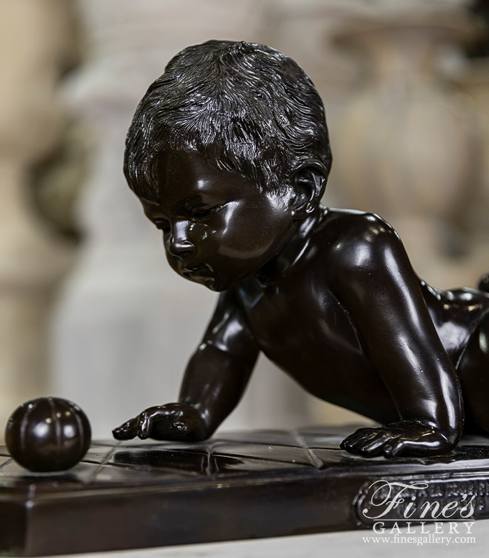 Bronze Statues  - Bronze Baby Statue ( Vintage ) - BS-302